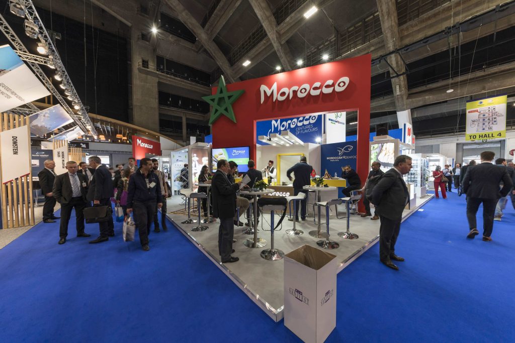 Produits halieutiques : Forte présence du Maroc au Seafood Expo Global 1 Pavillon marocain au Seafood Expo Global 2018