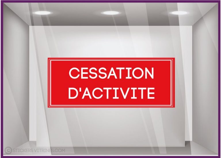cessation d'activité