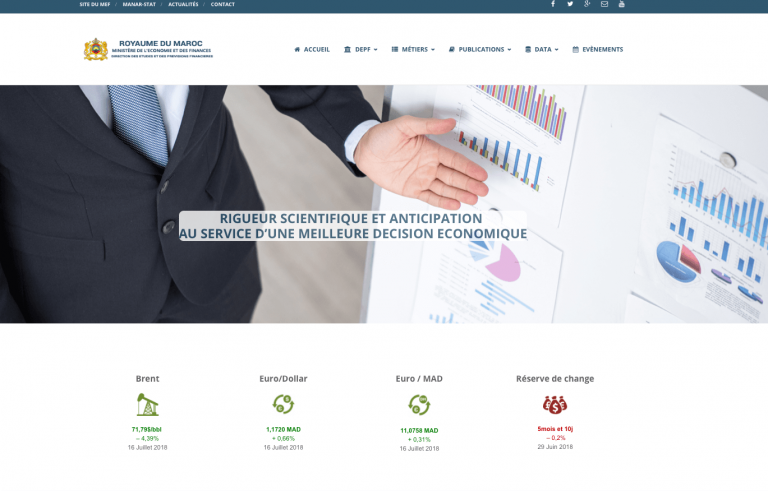 Direction des Etudes et des Prévisions Financières nouveau site web