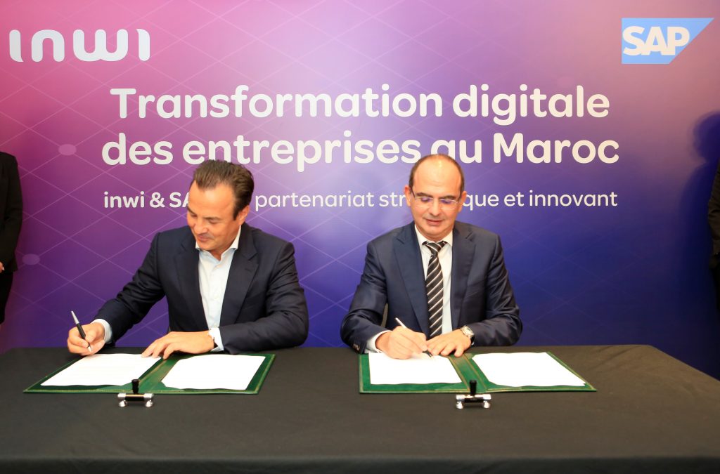 M. Mohamed Benmahjoub Directeur Général Adjoint Entreprises et Développement chez inwi M. Gregory Strasser Vice Président des Opérations pour l’Afrique Francophone SAP