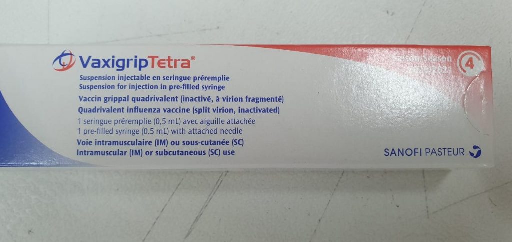 grippe saisonnière pharmacien vaxigrip Tetra