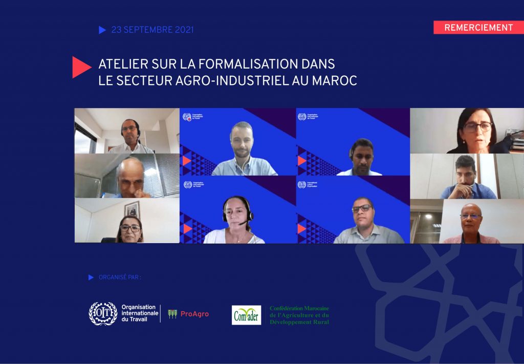 L'agro-industrie au cœur d'un atelier entre l'OIT et la COMADER 1 agroalimentaire oit comader