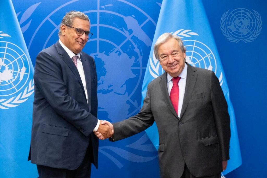 aziz akhannouch antonio guterres onu