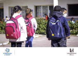 opération rentrée scolaire 2022 LafargeHolcim Maroc