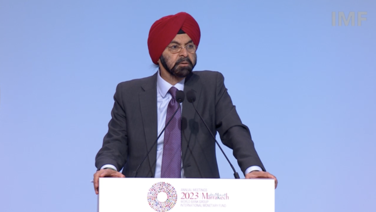 assemblées annuelles ajay Banga banque mondiale