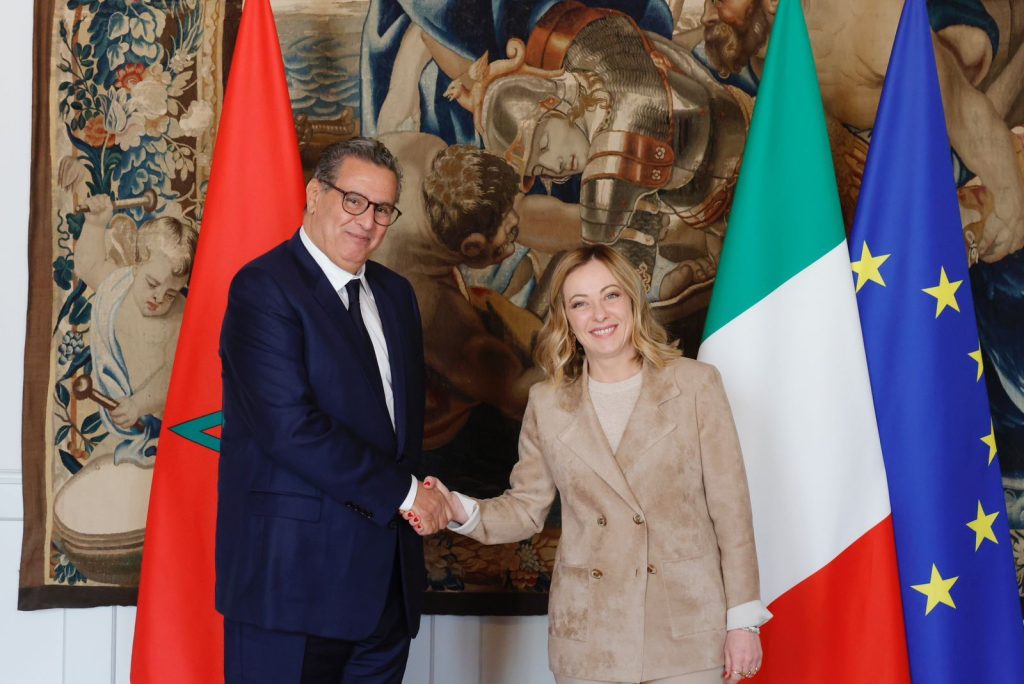 Maroc-Italie : Aziz Akhannouch s’entretient avec la présidente du Conseil des ministres italien 1 Italie maroc Akhannouch