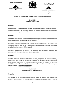 comptes consolidés