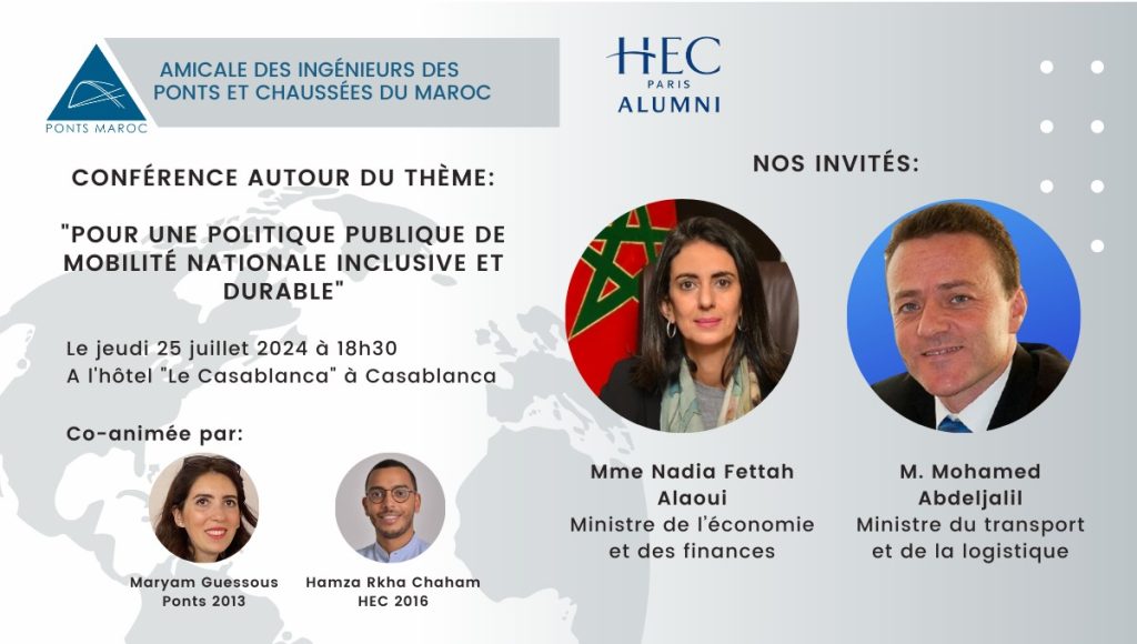 Ponts Maroc organise une conférence sur "Pour une politique publique de mobilité nationale inclusive et durable" 1 mobilité
