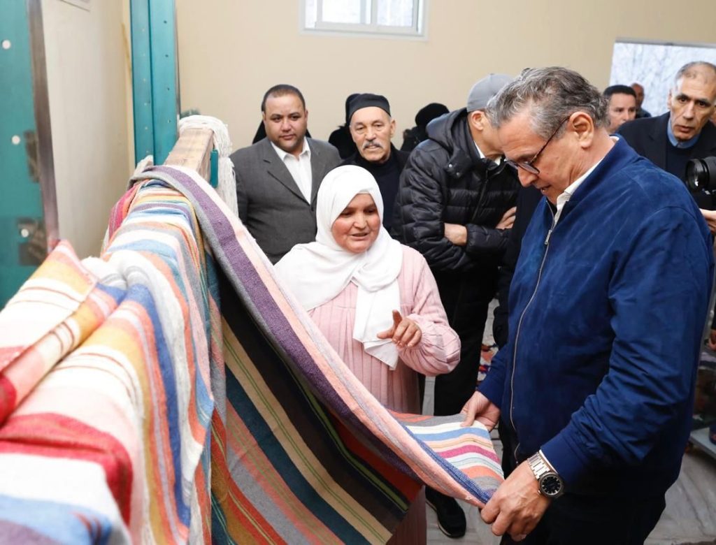Al Haouz : le chef du gouvernement s’enquiert des activités génératrices de revenus 1 Akhannouch al haouz