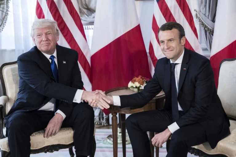 trump Macron